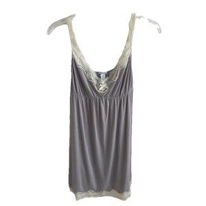 VGuC Eberjey Lady Godiva Chemise Soft Lace Lavender Nighty Sexy Comfortable M
